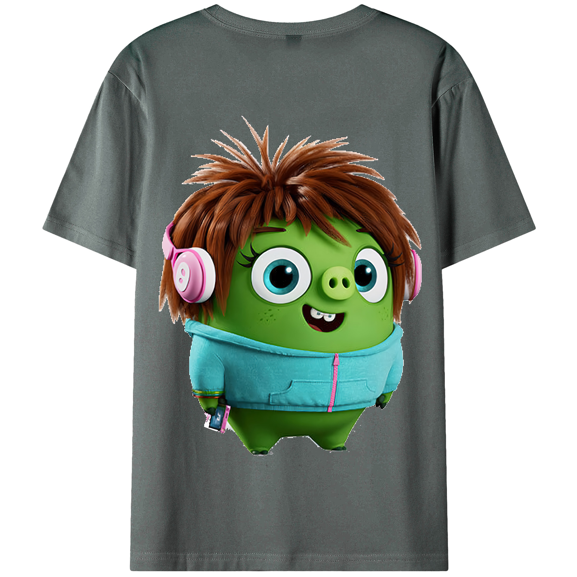 （画像用） Angry Birds アングリーバード 綿100％半袖Tシャツ（背面プリント）